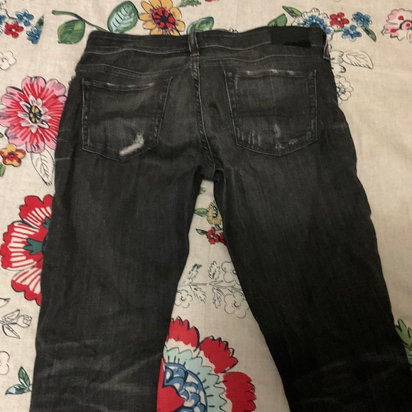 Denim & Supply Ralph Lauren Distressed Skinny Jeans Black Size 30 - Picture 2 of 12